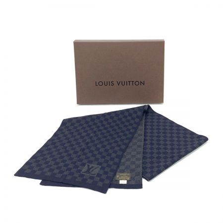  LOUIS VUITTON ルイヴィトン ダミエグラフィット ウール メンズ エシャルプ・プティ マフラー 402330 ネイビー