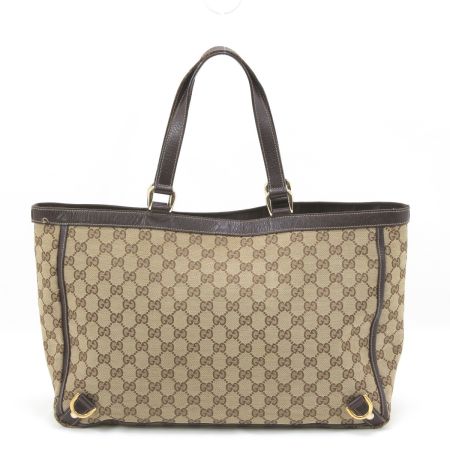  GUCCI グッチ ハンドバッグ 141472 ブラウン×カーキ