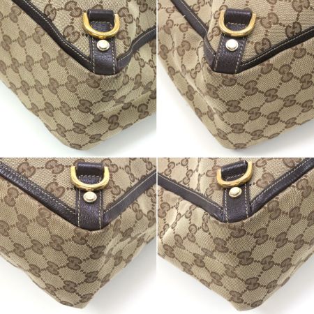  GUCCI グッチ ハンドバッグ 141472 ブラウン×カーキ