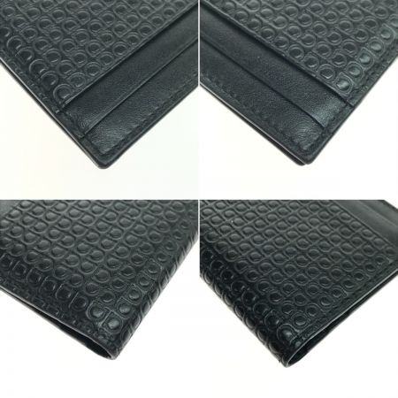  Salvatore Ferragamo サルヴァトーレフェラガモ カードケース マイクロガンチーニ ブラック