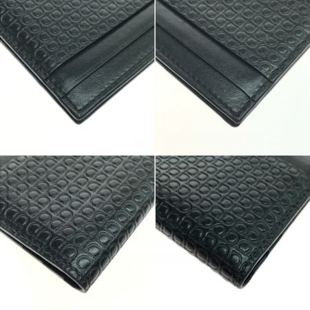  Salvatore Ferragamo サルヴァトーレフェラガモ カードケース マイクロガンチーニ ブラック