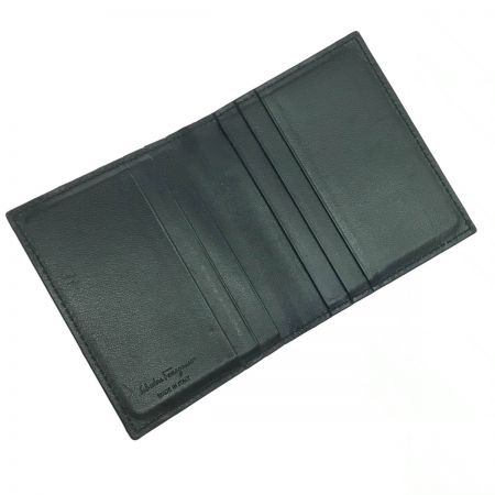  Salvatore Ferragamo サルヴァトーレフェラガモ カードケース マイクロガンチーニ ブラック