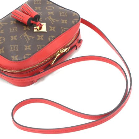  LOUIS VUITTON ルイヴィトン モノグラム サントンジュ コクリコ ショルダーバッグ M43556 ブラウン×レッド