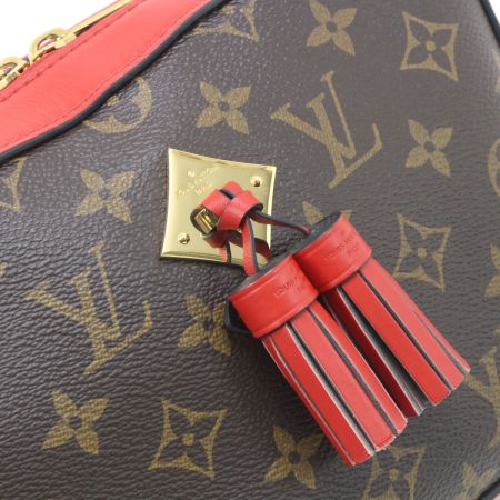  LOUIS VUITTON ルイヴィトン モノグラム サントンジュ コクリコ ショルダーバッグ M43556 ブラウン×レッド