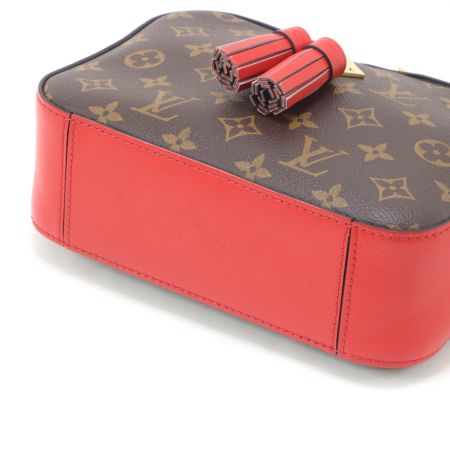  LOUIS VUITTON ルイヴィトン モノグラム サントンジュ コクリコ ショルダーバッグ M43556 ブラウン×レッド