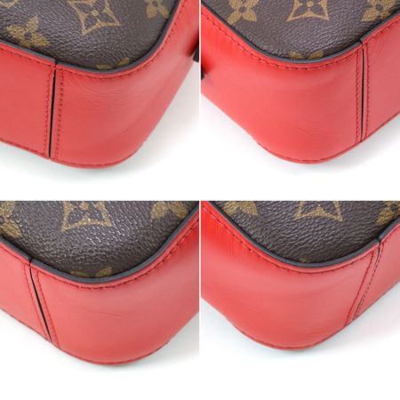  LOUIS VUITTON ルイヴィトン モノグラム サントンジュ コクリコ ショルダーバッグ M43556 ブラウン×レッド