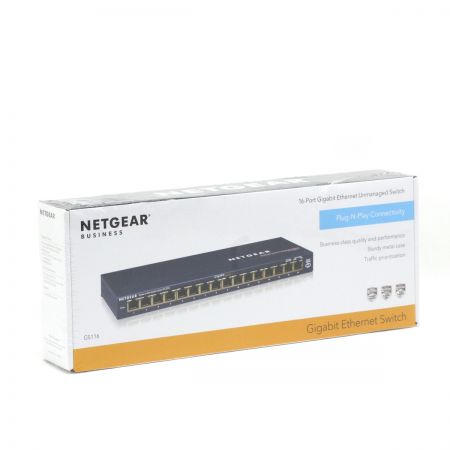  NETGEAR ネットギア ギガビット16ポート 法人向け スイッチングハブ アンマネージスイッチ GS116-200JPS　