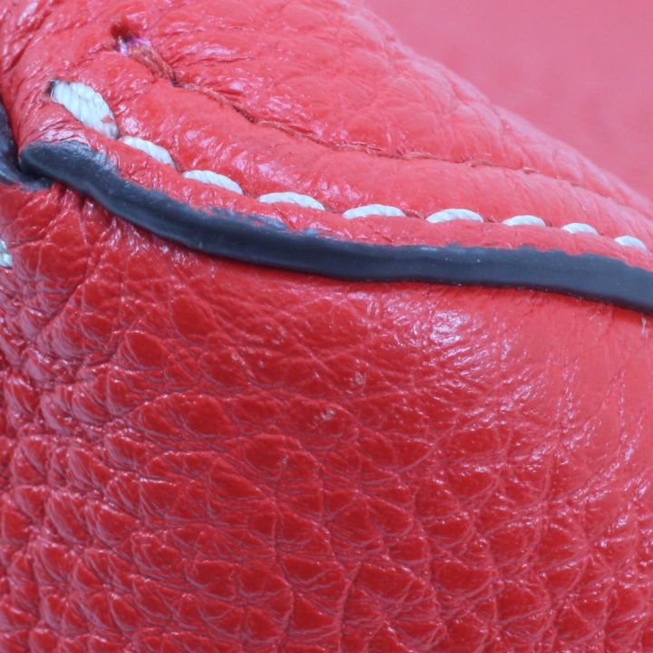 TORY BURCH トリーバーチ トートバッグ ポーチ付 レッド - 中古バッグ