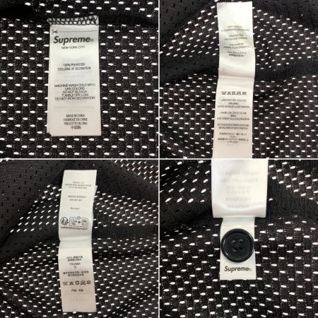 Supreme シュプリーム メンズ 半袖シャツ SIZE S メッシュ 24FW S Logo Baseball Henley Tee ブラック