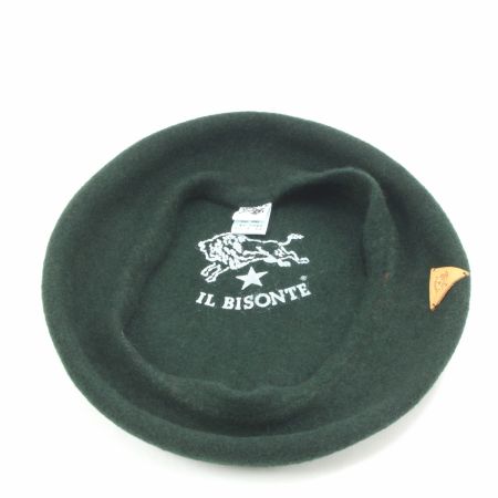  IL BISONTE イルビゾンテ ベレー帽 58cm グリーン