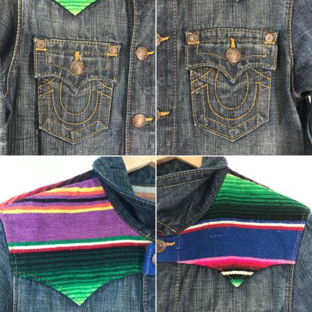  TRUE RELIGION テュルーレリジョン JOHNNY BAJA WESTERN デニムジャケット SIZE S 242-095123 ネイビー