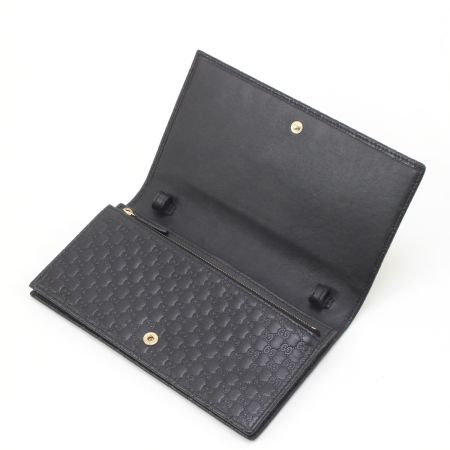  GUCCI グッチ マイクログッチ ショルダーウォレット 466507 ブラック