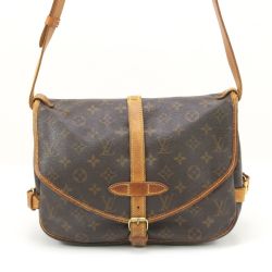 $$ LOUIS VUITTON ルイヴィトン モノグラム ソミュール30 ショルダーバッグ M42256 Cランク