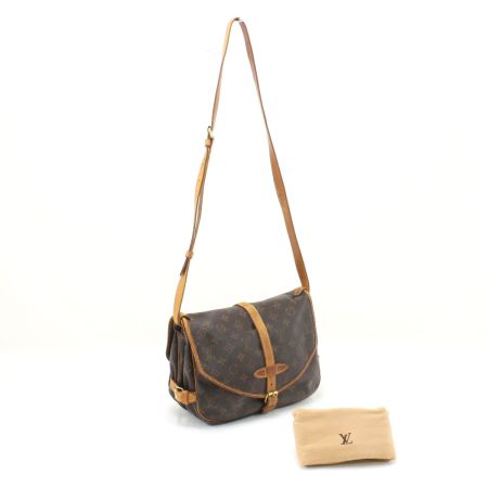  LOUIS VUITTON ルイヴィトン モノグラム ソミュール30 ショルダーバッグ M42256