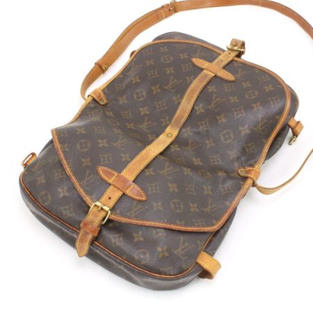  LOUIS VUITTON ルイヴィトン モノグラム ソミュール30 ショルダーバッグ M42256