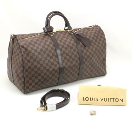  LOUIS VUITTON ルイヴィトン ダミエ キーポルバンドリール55 N41414