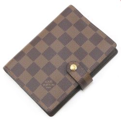 $$ LOUIS VUITTON ルイヴィトン 手帳カバー ダミエ アジェンダPM イニシャル有 R20700 Bランク