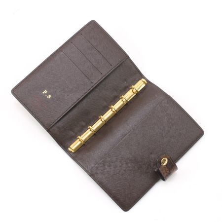  LOUIS VUITTON ルイヴィトン 手帳カバー ダミエ アジェンダPM イニシャル有 R20700