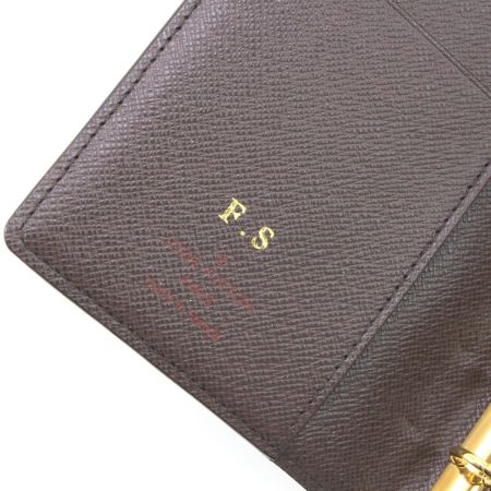  LOUIS VUITTON ルイヴィトン 手帳カバー ダミエ アジェンダPM イニシャル有 R20700