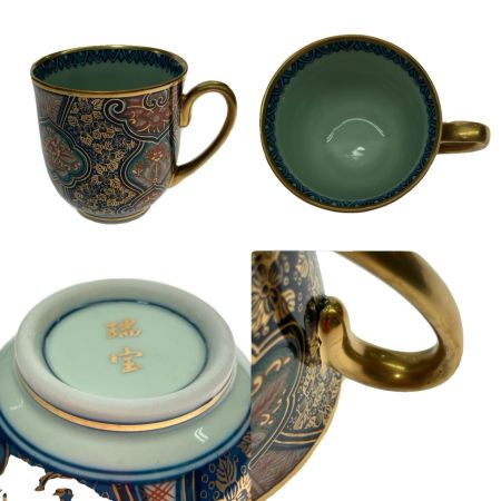   有田焼 古伊万里 瑞宝 カップ＆ソーサー 2Pセット