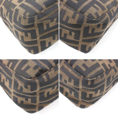  FENDI フェンディ セミショルダーバッグ ズッカ ブラウン