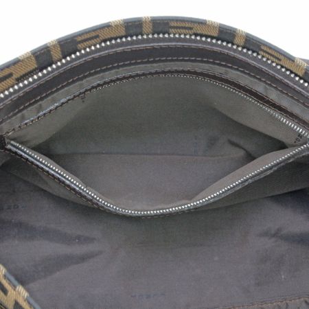  FENDI フェンディ セミショルダーバッグ ズッカ ブラウン