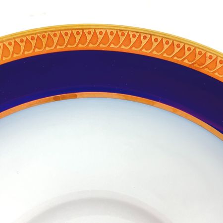  大倉陶園 瑠璃片葉金蝕 カップ＆ソーサー ロイヤルクラウンブルー 