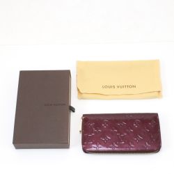 $$ LOUIS VUITTON ルイヴィトン 長財布 ヴェルニ ジッピー ウォレット M93575 バイオレット Bランク