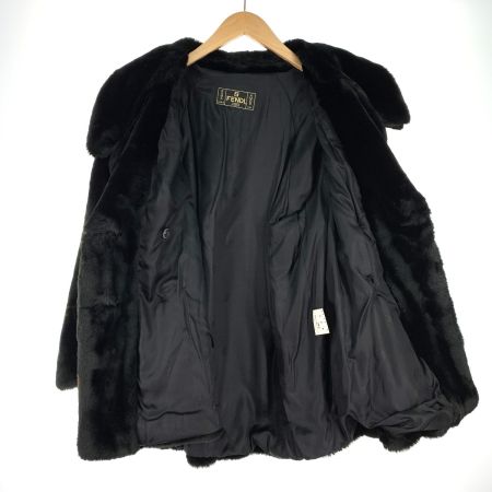  FENDI フェンディ レディース ファージャケット  M~Lサイズ ブラック