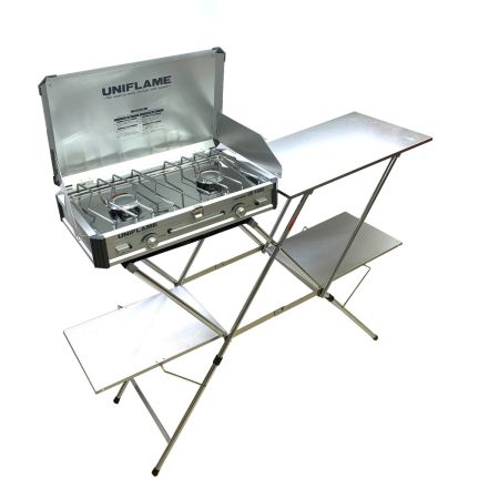 UNIFLAME ユニフレーム ツインバーナー US-1900＋キッチンスタンドII＋収納ケース