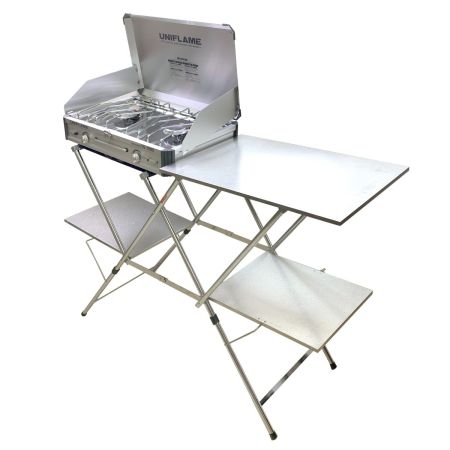 UNIFLAME ユニフレーム ツインバーナー US-1900＋キッチンスタンドII＋収納ケース