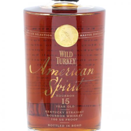 WILD TURKEY ワイルドターキー バーボンウイスキー アメリカンスピリット 15年 750ml 50度 木製ギフトBOX付き  未開栓｜中古｜なんでもリサイクルビッグバン