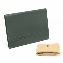 $$ LOUIS VUITTON ルイヴィトン タイガ ポルガ ビジネスバッグ M30204 グリーン Cランク