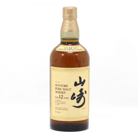 【北海道内限定発送】 SUNTORY サントリー ピュアモルトウイスキー 山崎 12年 750ml 43度 化粧箱付き 未開栓