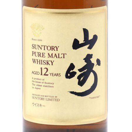 【北海道内限定発送】 YAMAZAKI 山崎/サントリー ピュアモルトウイスキー 山崎 12年 750ml 43度 化粧箱付き 未開栓