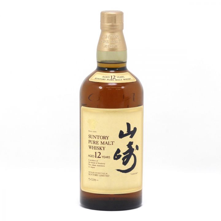 北海道内限定発送】 SUNTORY サントリー ピュアモルトウイスキー 山崎 12年 750ml 43度 化粧箱付き  未開栓｜中古｜なんでもリサイクルビッグバン