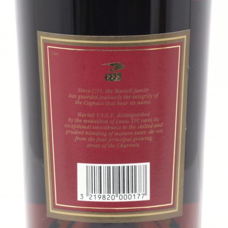  MARTELL マーテル コニャック V.S.O.P MEDAILLON メダリオン 1L 40度 箱付き 未開栓
