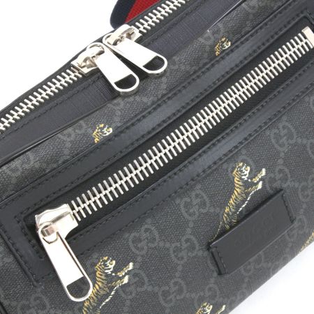  GUCCI グッチ GGスプリーム タイガー ボディーバッグ 474293 ブラック