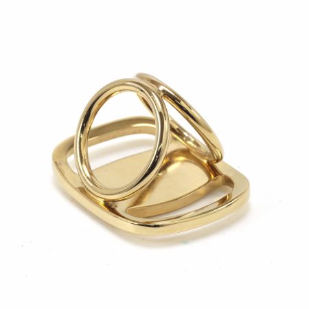  Salvatore Ferragamo サルヴァトーレフェラガモ スカーフリング ゴールド色