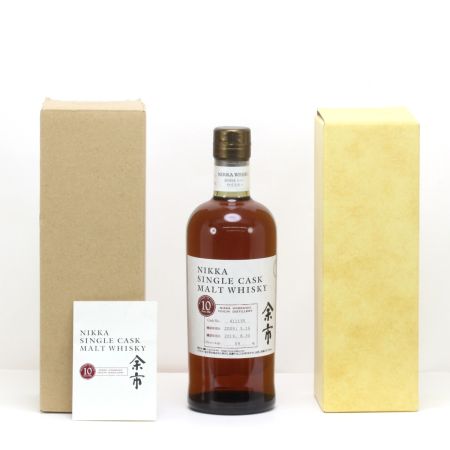 【北海道内限定発送】 NIKKA ニッカウヰスキー 余市 シングルカスク モルト ウイスキー 10年 700ml 59度 未開栓