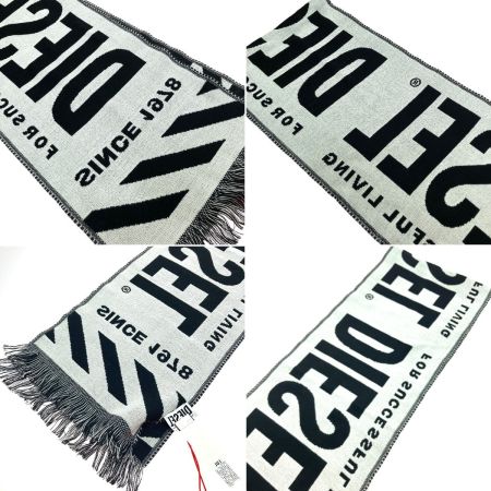  DIESEL ディーゼル メンズ マフラー ブラック S-BISC ブラック