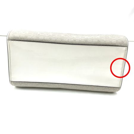  COACH コーチ ハンドバッグ シグネチャー 25047 ホワイト×アイボリー