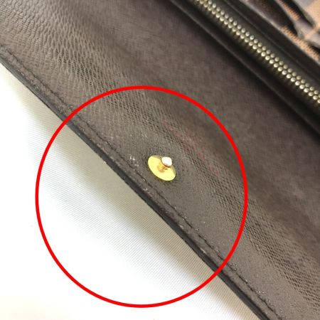  LOUIS VUITTON ルイヴィトン 2つ折り長財布 長財布 ダミエ ポシェット・ポルト モネ カルト クレディ N61724