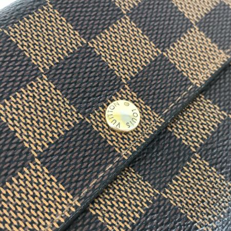  LOUIS VUITTON ルイヴィトン 2つ折り長財布 長財布 ダミエ ポシェット・ポルト モネ カルト クレディ N61724