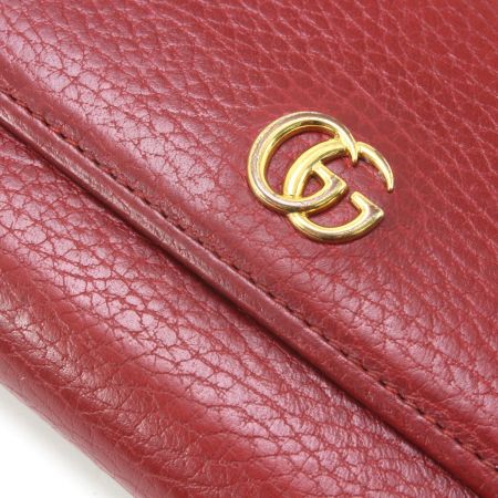  GUCCI グッチ 長財布 ダブルG コンチネンタル・ウォレット  456116 レッド
