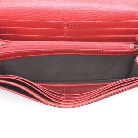  GUCCI グッチ 長財布 ダブルG コンチネンタル・ウォレット  456116 レッド