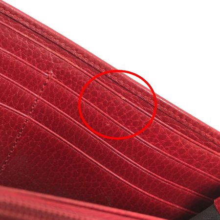  GUCCI グッチ 長財布 ダブルG コンチネンタル・ウォレット  456116 レッド