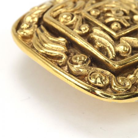  CHANEL シャネル ココマーク ブローチ ひし形 ゴールド