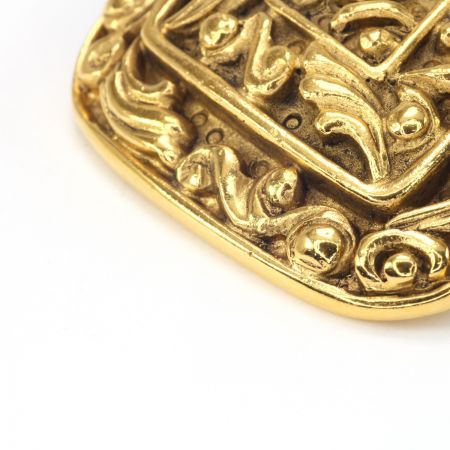  CHANEL シャネル ココマーク ブローチ ひし形 ゴールド