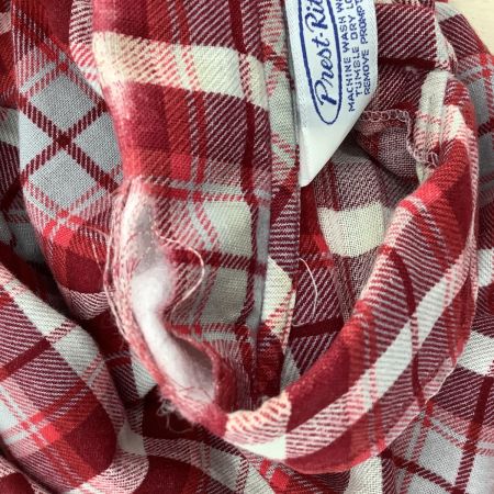 Prest Rite Vintage 70年代 古着 メンズ チェック シャツ SIZE L レッド